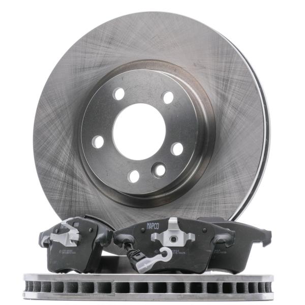 Brake disc set with brake pads - front (47777), VW Bus T5
